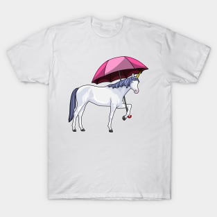 Unicorn with Umbrella T-Shirt